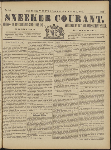 Sneeker Nieuwsblad nl 1896-11-25