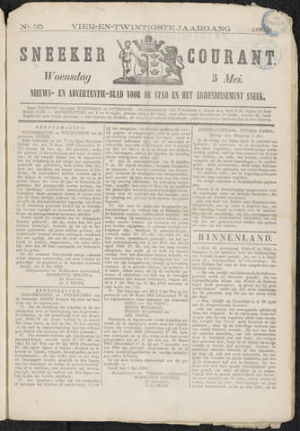 Sneeker Nieuwsblad nl 1869-05-05