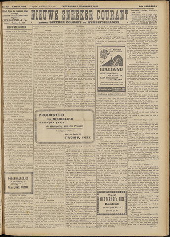 Sneeker Nieuwsblad nl 1927-11-02