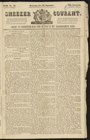 Sneeker Nieuwsblad nl 1849-09-22