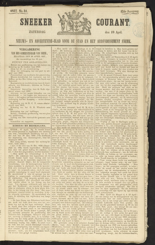 Sneeker Nieuwsblad nl 1857-04-18