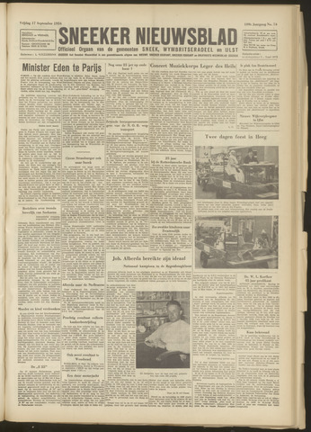 Sneeker Nieuwsblad nl 1954-09-17