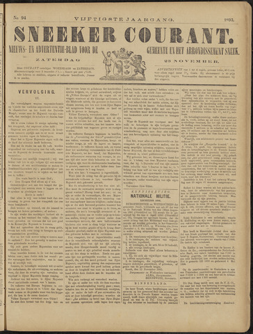 Sneeker Nieuwsblad nl 1895-11-23