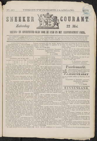 Sneeker Nieuwsblad nl 1869-05-22
