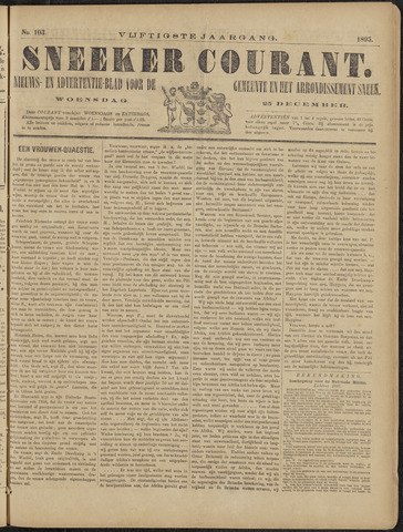Sneeker Nieuwsblad nl 1895-12-25