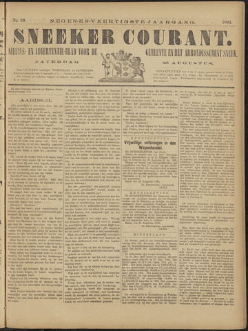 Sneeker Nieuwsblad nl 1894-08-25