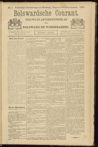 Bolswards Nieuwsblad nl 1900