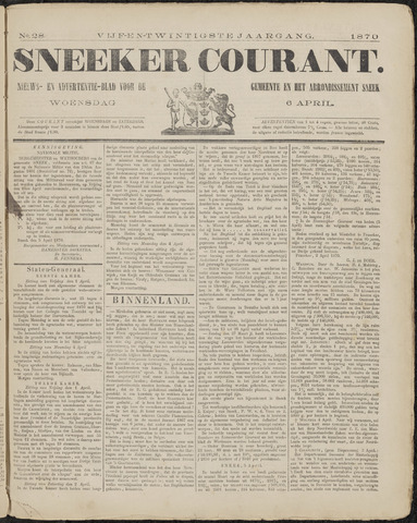 Sneeker Nieuwsblad nl 1870-04-06