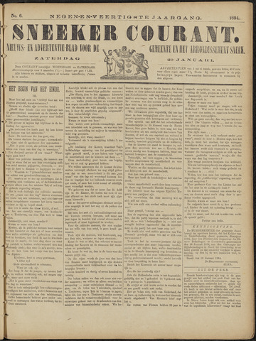 Sneeker Nieuwsblad nl 1894-01-20