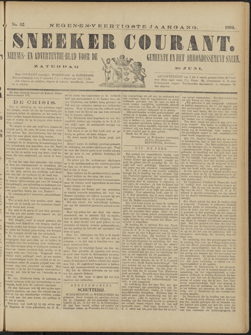 Sneeker Nieuwsblad nl 1894-06-30