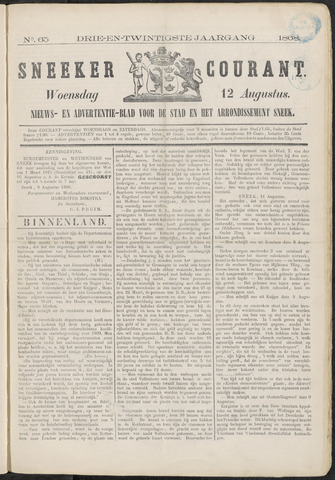 Sneeker Nieuwsblad nl 1868-08-12