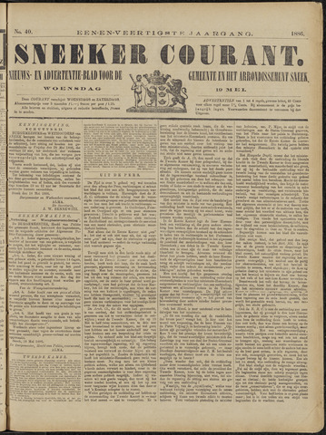 Sneeker Nieuwsblad nl 1886-05-19