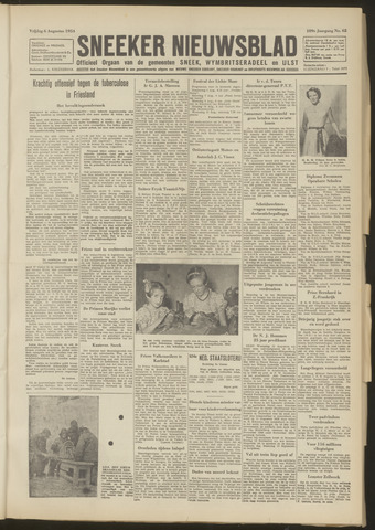 Sneeker Nieuwsblad nl 1954-08-06