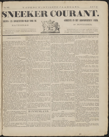 Sneeker Nieuwsblad nl 1870-11-19