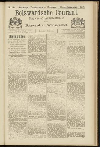 Bolswards Nieuwsblad nl 1916-10-08