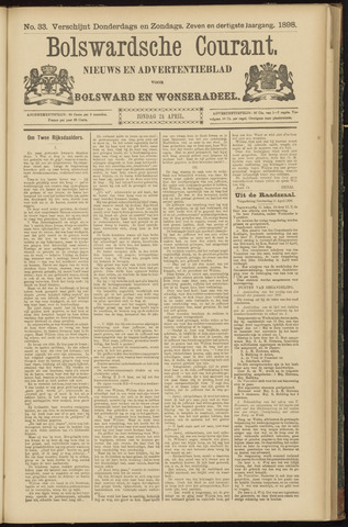 Bolswards Nieuwsblad nl 1898-04-24