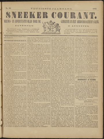 Sneeker Nieuwsblad nl 1895-08-10