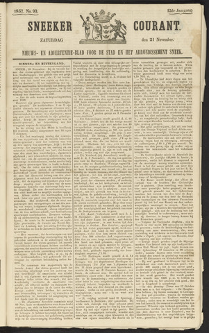 Sneeker Nieuwsblad nl 1857-11-21
