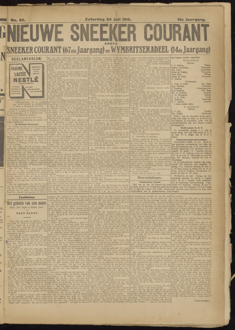 Sneeker Nieuwsblad nl 1915-07-24