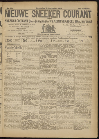 Sneeker Nieuwsblad nl 1915-09-08