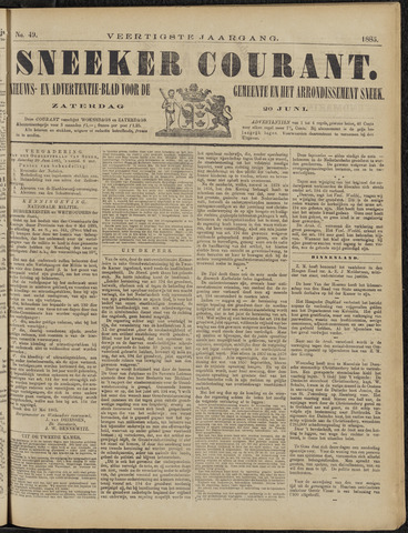 Sneeker Nieuwsblad nl 1885-06-20