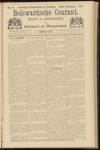 Bolswards Nieuwsblad nl 1903-07-30