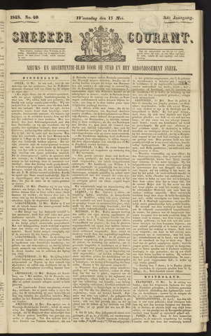 Sneeker Nieuwsblad nl 1848-05-17