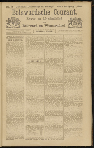 Bolswards Nieuwsblad nl 1906-02-08