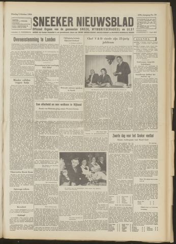 Sneeker Nieuwsblad nl 1954-10-05