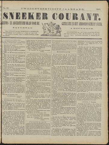 Sneeker Nieuwsblad nl 1887-12-03