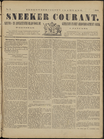 Sneeker Nieuwsblad nl 1886-01-06