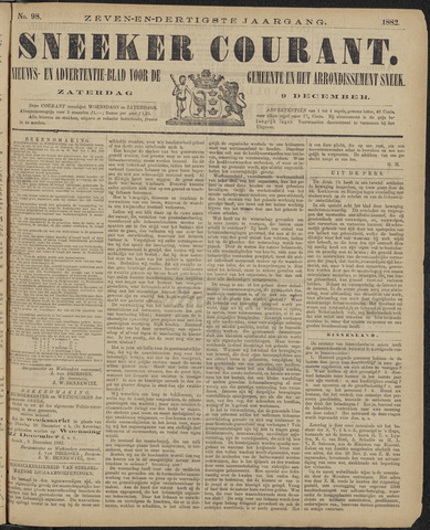Sneeker Nieuwsblad nl 1882-12-09