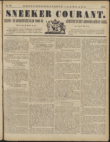 Sneeker Nieuwsblad nl 1884-04-16