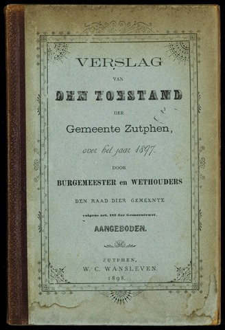 Jaarverslagen gemeente Zutphen (1851-1945) 1897-12-31