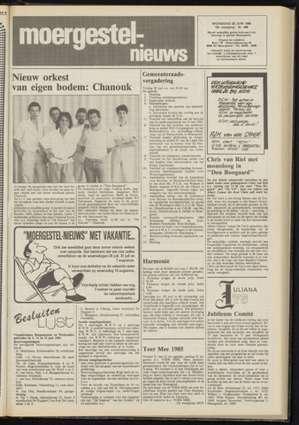 Weekblad Moergestels Nieuws 1985-06-26