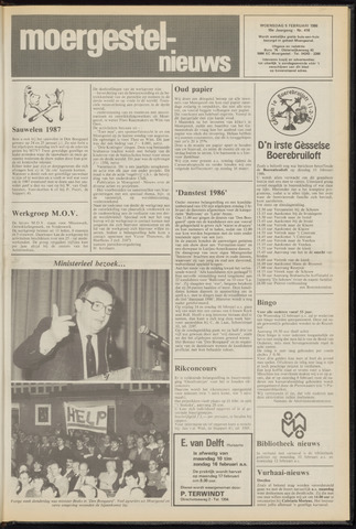 Weekblad Moergestels Nieuws 1986-02-05
