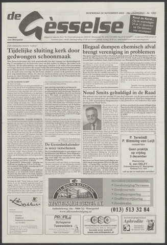 Weekblad Moergestels Nieuws 2003-11-26