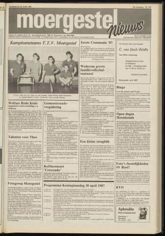 Weekblad Moergestels Nieuws 1987-04-22
