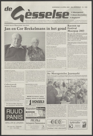 Weekblad Moergestels Nieuws 2003-04-30