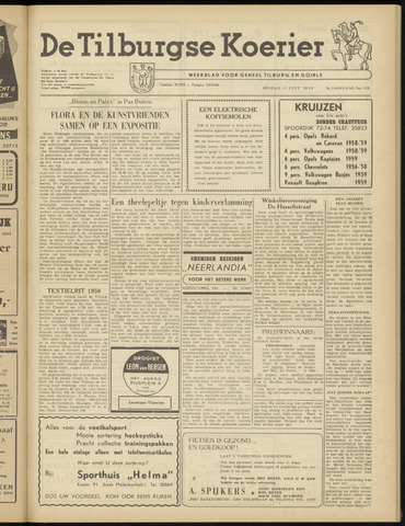 Weekblad De Tilburgse Koerier 1959-09-11