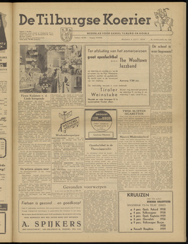 Weekblad De Tilburgse Koerier 1959-09-04