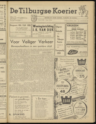 Weekblad De Tilburgse Koerier 1958-12-30