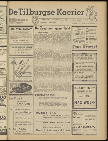 Weekblad De Tilburgse Koerier 1958-10-03