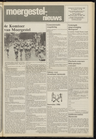 Weekblad Moergestels Nieuws 1985-09-25