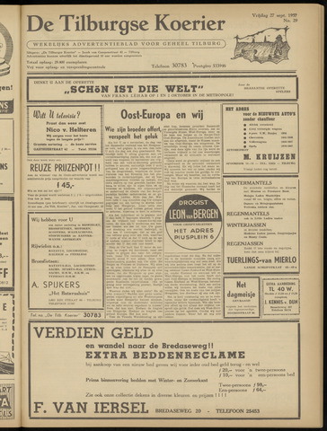 Weekblad De Tilburgse Koerier 1957-09-27