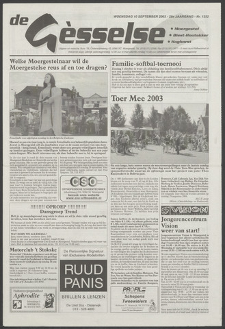 Weekblad Moergestels Nieuws 2003-09-10