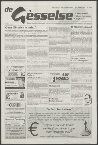 Weekblad Moergestels Nieuws 2001-08-08