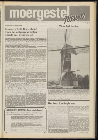 Weekblad Moergestels Nieuws 1986-09-03