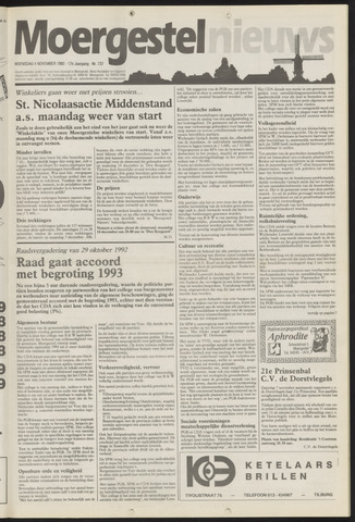 Weekblad Moergestels Nieuws 1992-11-04