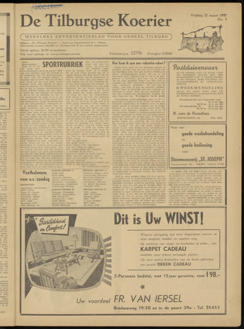 Weekblad De Tilburgse Koerier 1957-03-22